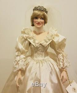 franklin mint princess diana wedding doll