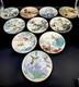 10 VTG 1981 Franklin Porcelain Franklin Mint FP Birds & Flowers of Japan Plates