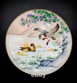 10 VTG 1981 Franklin Porcelain Franklin Mint FP Birds & Flowers of Japan Plates