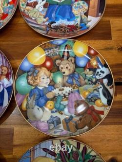 10pc Carol Lawson Limited Edition Porcelain 8 Plates 1981-1990 Franklin Mint