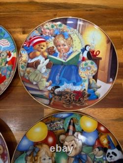10pc Carol Lawson Limited Edition Porcelain 8 Plates 1981-1990 Franklin Mint