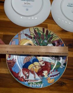 10pc Carol Lawson Limited Edition Porcelain 8 Plates 1981-1990 Franklin Mint