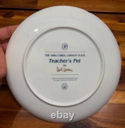 10pc Carol Lawson Limited Edition Porcelain 8 Plates 1981-1990 Franklin Mint
