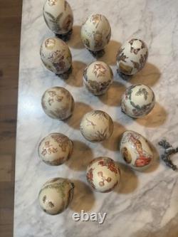 12 Franklin Mint Beatrix Potter 100TH Anniversary Porcelain Eggs