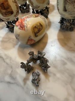 12 Franklin Mint Beatrix Potter 100TH Anniversary Porcelain Eggs