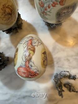 12 Franklin Mint Beatrix Potter 100TH Anniversary Porcelain Eggs
