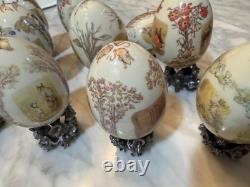 12 Franklin Mint Beatrix Potter 100TH Anniversary Porcelain Eggs