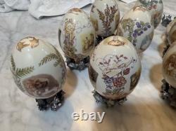 12 Franklin Mint Beatrix Potter 100TH Anniversary Porcelain Eggs