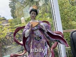 12 Franklin Mint C Young FIGURINE DRAGON KINGS DAUGHTER PORCELAIN LTD ED GOLD