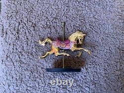 12 Franklin Mint Golden Carousel Horse's