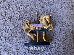 12 Franklin Mint Golden Carousel Horse's