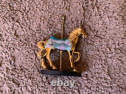 12 Franklin Mint Golden Carousel Horse's