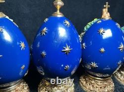 12 Franklin Mint House Of Faberge Eggs Life Of Christ Complete Set-READ! Flaws