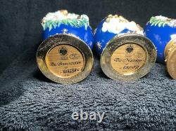 12 Franklin Mint House Of Faberge Eggs Life Of Christ Complete Set-READ! Flaws