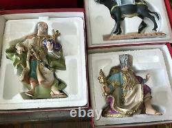 13 PC Set The Vatican Nativity Collection Franklin Mint Fine Porcelain Ltd Ed #d