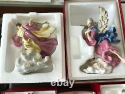 13 PC Set The Vatican Nativity Collection Franklin Mint Fine Porcelain Ltd Ed #d