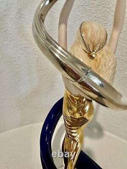 14 Franklin Mint Galaxy in Gold Sculpture Porcelain Hand Painted Sculpture