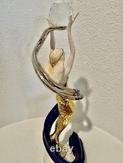 14 Franklin Mint Galaxy in Gold Sculpture Porcelain Hand Painted Sculpture