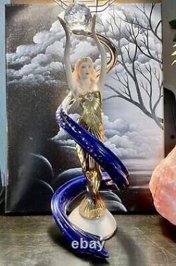 14 Franklin Mint Galaxy in Gold Sculpture Porcelain Hand Painted Sculpture