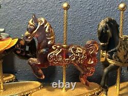 14 Pieces In This Lot Vintage Franklin Mint Carousel Horses
