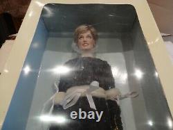 16.5 Franklin Mint Vinyl Princess Diana BLUE LACE DRESS Ltd Ed with COA RARE