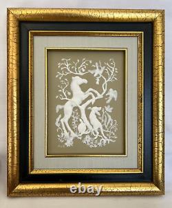 1977 Franklin Mint Nature's Four Seasons Parian Wedgwood Style Plaques