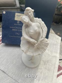 1977 Franklin Porcelain Royal Ballet Sculpture Swan Lake Limited Edition