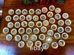 1979 Franklin Mint Carol Lawson The Best Loved Fairy Tales Mini Plate Set of 50