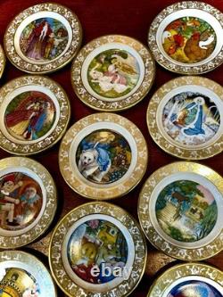1979 Franklin Mint Carol Lawson The Best Loved Fairy Tales Mini Plate Set of 50