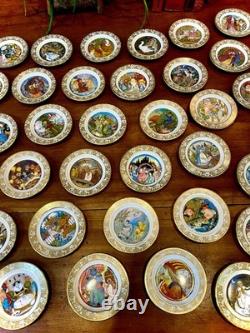1979 Franklin Mint Carol Lawson The Best Loved Fairy Tales Mini Plate Set of 50