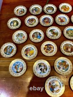 1979 Franklin Mint Carol Lawson The Best Loved Fairy Tales Mini Plate Set of 50