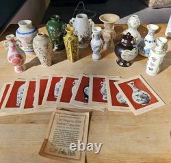 1981 Franklin Mint Porcelain Imperial Dynasty Mini Vase Complete 12 Japan Shelf