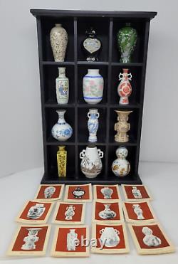 1981 Franklin Mint Porcelain Imperial Dynasty Mini Vase Complete 12 Japan Shelf