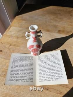 1981 Franklin Mint Porcelain Imperial Dynasty Mini Vase Complete 12 Japan Shelf