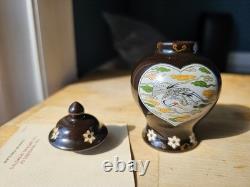 1981 Franklin Mint Porcelain Imperial Dynasty Mini Vase Complete 12 Japan Shelf
