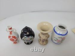 1981 Franklin Mint Porcelain Imperial Dynasty Mini Vase Complete 12 Japan Shelf