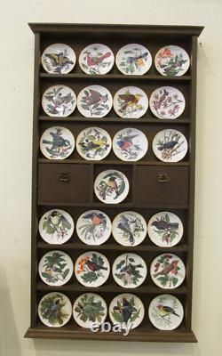 1981 LE Franklin Mint 25 SONGBIRDS OF THE WORLD Mini Plates Set Shelf COA's MINT