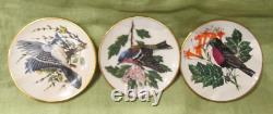 1981 LE Franklin Mint 25 SONGBIRDS OF THE WORLD Mini Plates Set Shelf COA's MINT