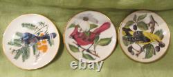 1981 LE Franklin Mint 25 SONGBIRDS OF THE WORLD Mini Plates Set Shelf COA's MINT