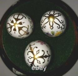 1982 FRANKLIN MINT Collection VICTORIAN FLOWER GARDEN Miniature EGGS With Stand