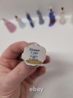 1983 Franklin Mint Ladies of Fashion Miniature Porcelain Lot Of 14 Vintage