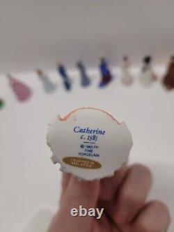 1983 Franklin Mint Ladies of Fashion Miniature Porcelain Lot Of 14 Vintage