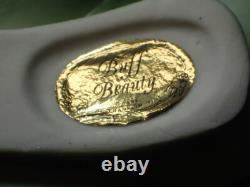 1985 Franklin Mint Porcelain Flower Set of 12 Capodimonte Italy with Display Stand