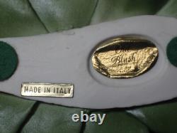 1985 Franklin Mint Porcelain Flower Set of 12 Capodimonte Italy with Display Stand