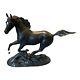 1986 Black Beauty Horse Statue Franklin Mint BY PAMELA DU BOULAY Thoroughbred