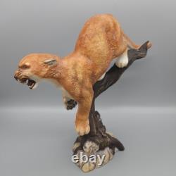 1986 Franklin Mint THE DEFENDER Mountain Lion Statue
