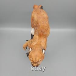 1986 Franklin Mint THE DEFENDER Mountain Lion Statue