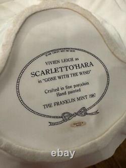 1987 Franklin Mint Fine Porcelain Vivien Leigh As Scarlett O'Hara