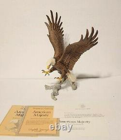 1987 Franklin Mint Ronald Van Ruyckevelt American Majesty Bald Eagle Mint