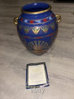 1987 THE GOLDEN VASE OF BAST FRANKLIN MINT 24k GOLD DECORATED VASE NEW COA NIB